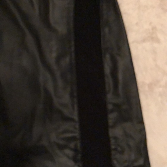 🔥Sexy Little Black Tank Dress Mesh Shiny Wet Faux Leather Bodycon M Sleeveless - Picture 6 of 10